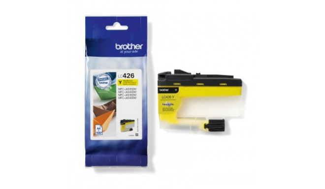 BROTHER LC426Y YELLOW INK-CARTRIDGE, YIELD=1,500 PAGES