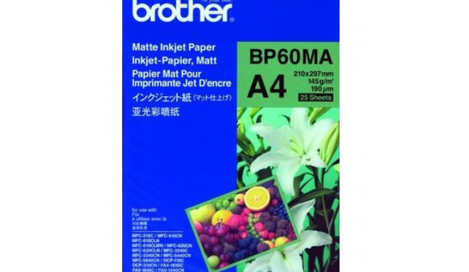 Brother koopiapaber Matte Inkjet A4 (25SH)