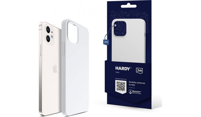 3MK Apple iPhone 12 - Hardy Silicone MagCase White