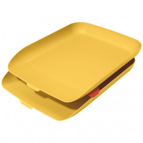 Letter Tray Set Leitz Cosy 2pcs Yellow