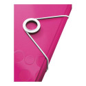 Plastmapp A4 kummiga LEITZ WOW roosa