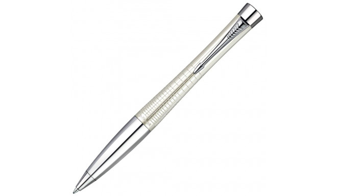 Ballpoint pen PARKER Urban Premium Pearl Metal Chiseled