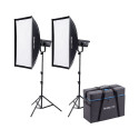 NANLITE FS-300B BI-COLOUR 2 LIGHT KIT WITH STAND