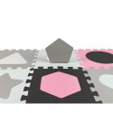 Foam playmat puzzle Jolly Pink Grey