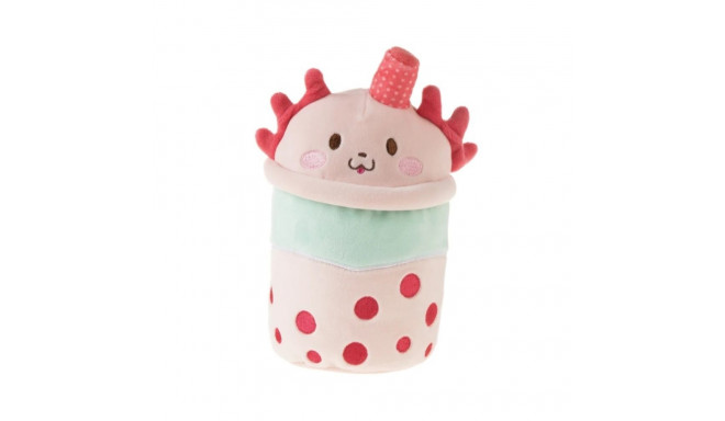 Bubble Tea Mascot Bubbles 21 cm Strawberry Creature Aksolotl