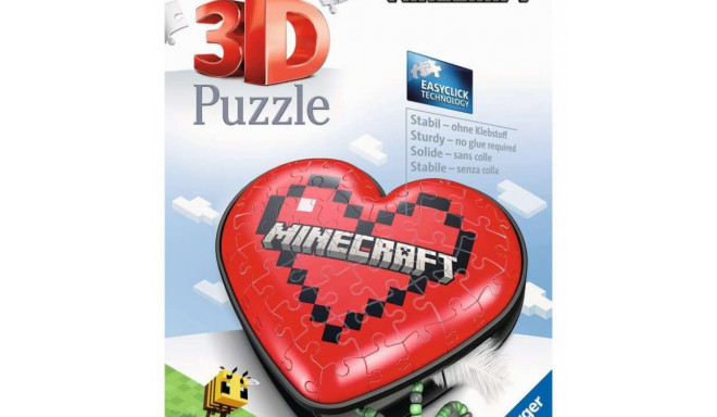 Puzzle 3D 54 elements Minecraft Heart