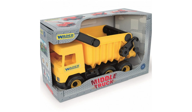 Middle Truck Tip- lorry yellow 38 cm in box