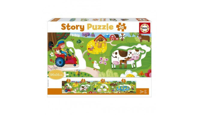 Baby Farm Puzzle Story Educa (26 pcs)