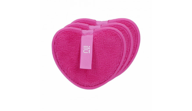 Make-up Remover Pads Ilū   Reusable Heart Pink (3 Units)