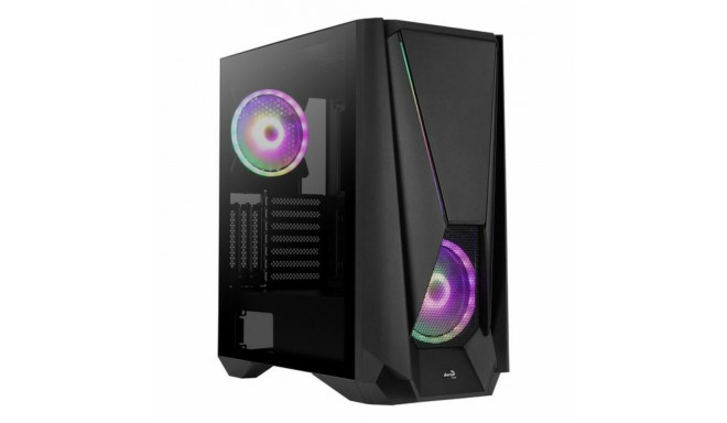 ATX Semi-tower Box Aerocool VISORBK LED RGB Black