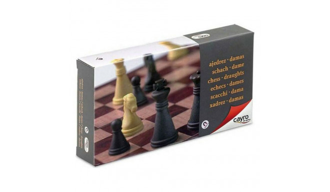 Chess and Checkers Board Magnetic Cayro C450 Plastic (16 x 16 cm)