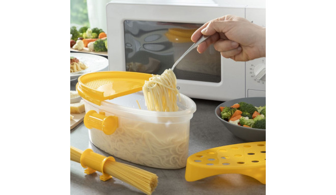 4-in-1 Microwave Pasta Cooker with Accessories and Recipes Pastrainest InnovaGoods