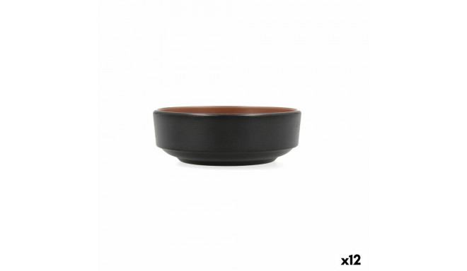 Snack Bowl Bidasoa Gio Brown Plastic 12,5 x 12,5 cm 12 Units