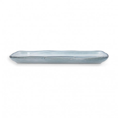 Serving Platter Quid Boreal Blue Ceramic 28 x 14 cm (4 Units) (Pack 4x)