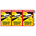 Наклейки EDM Angles Morts Aвтобус 3 штук 17 x 25 cm