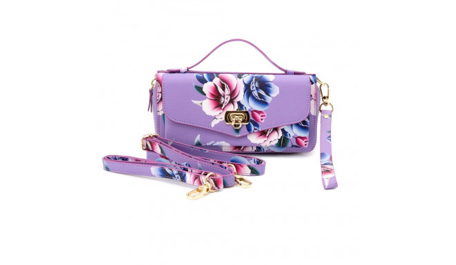 Evelatus Universal Either Wallet Flower Purple