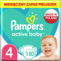 Pampers Active Baby 4 diapers, 9-14 kg, 180 p