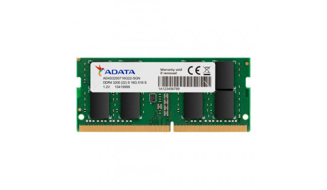 ADATA Premier laptop memory, SODIMM, DDR4, 16 GB, 3200 MHz, CL22 (AD4S320016G22-SGN)