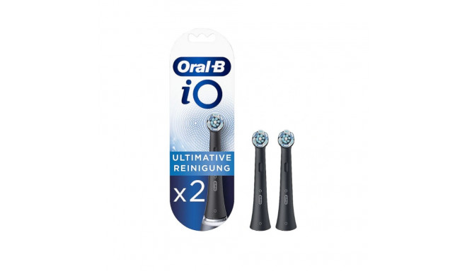 Oral-B iO Ultimate Cleaning 2 brush heads black.