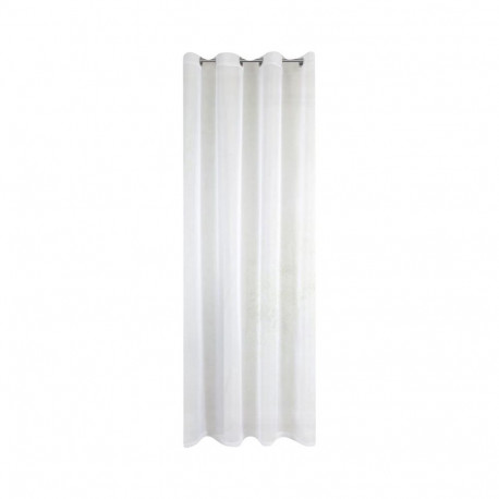 CURTAIN LUCY 140X250 WHITE RINGS D