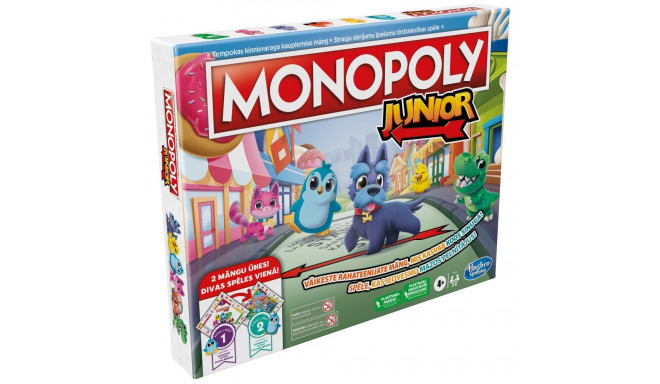 MONOPOLY Board game Junior 2 Games In 1 (in Latvian and Estonian lang.)