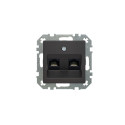 IKL-002-01.R/ON59 COMPUTER SOCKET 2XRJ45