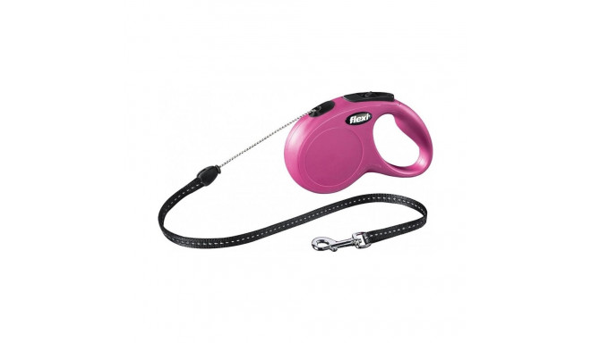 Flexi New Classic Automatic Leash Cord S 5m Pink