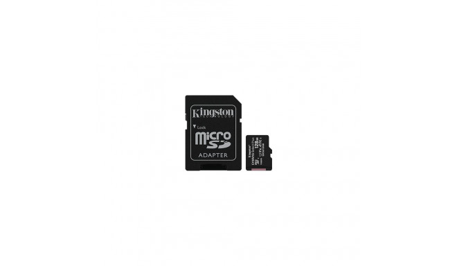 Kingston mälukaart 128GB microSDXC Canvas Select Plus cl. 10 UHS-I 100 MB/s + adapter