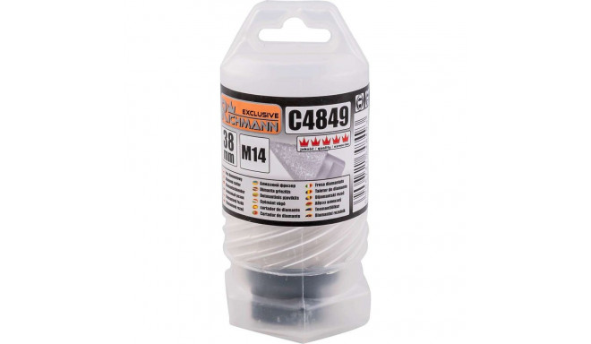 Conical diamond cutter M14, 2-38 mm