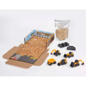 JCB MINI MACHINES Playset with sand and 5 car