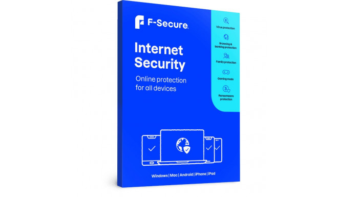 Tarkvara F-SECURE Internet Security (ESD), 2 aastat, 5 seadet