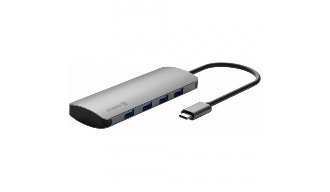 USB jagaja Swissten USB-C Hub 4in1 4xUSB 3.0
