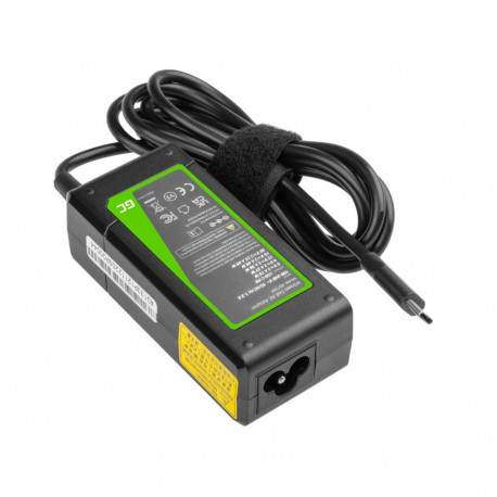 Green Cell USB-C laadija 45W 5/9/12/15/20V sülearvutitele, tahvelarvutitele ja telefonidele