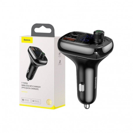 Baseus bluetooth MP3 autosaatja S-13, must