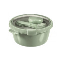 Curver Lunch Kit  1 6L Smart Eco To Go pārtikas trauks (apaļš)  maigi zaļš  3253920921154