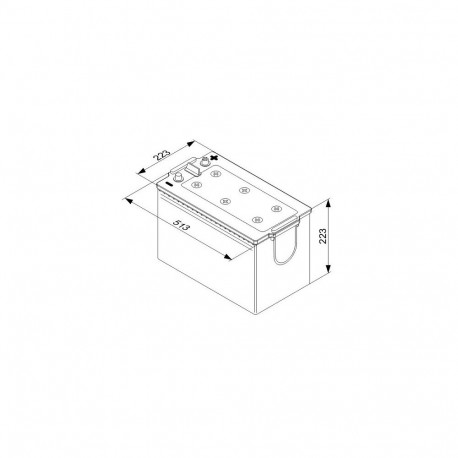 Bosch T5 077 180Ah 1000A 513x223x223+-