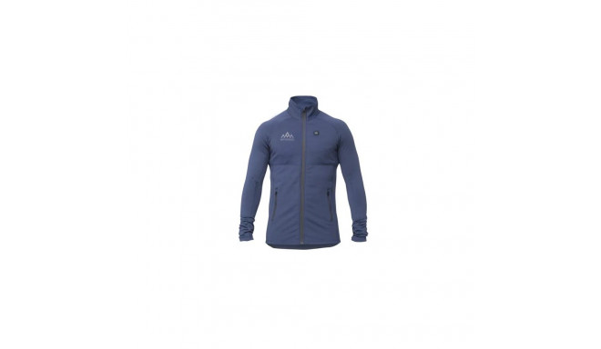 HeatX Heated Grid Fleece Mens Blue M