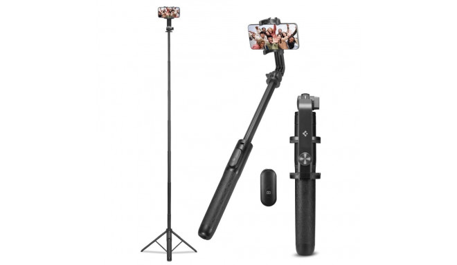 Spigen S560W Bluetooth Selfie Stick with Tripod - Black