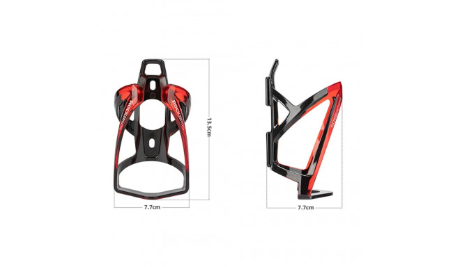 Rockbros FK338 bicycle holder for water bottle - black and red