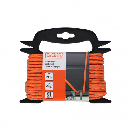 Black&Decker - Lina transportowa z elementami odblaskowymi + nawijak 4mm / 20m