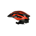 Dunlop - Kask rowerowy regulowany MTB r. M 55-58 cm (czerwono-czarny)