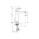 BASIN MIXER 190 FOCUS CHROME