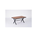 OUTD TABLE BLACK/ACACI WOOD 160X90X74CM