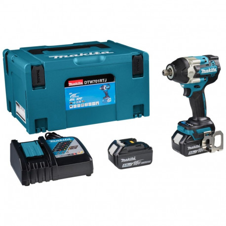 Makita DTW701RTJ Akutrell/Impaktkruvikeeraja 1000 p/min Must, Sinine