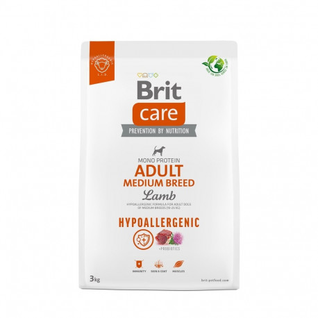 BRIT Care Hypoallergenic Adult Medium Breed Lamb - dry dog food - 3 kg