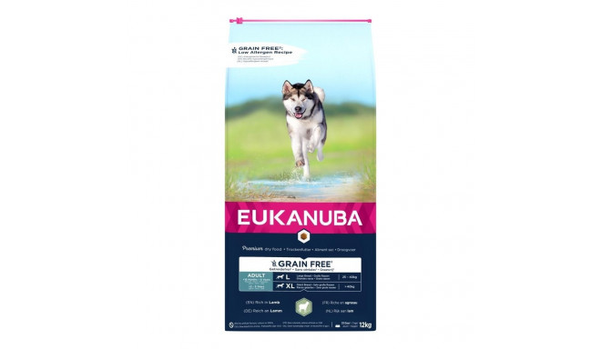 EUKANUBA Adult с бараниной крупным собакам беззерновой 12 кг