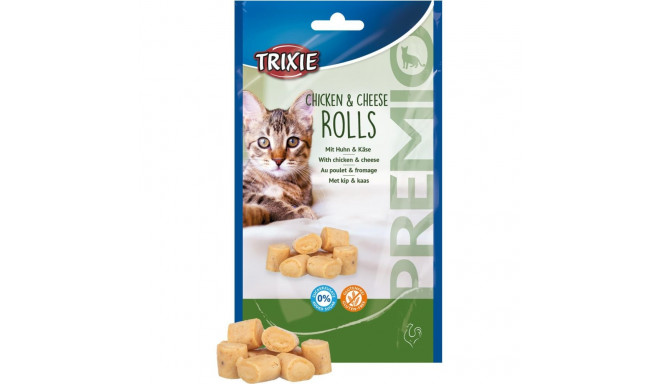 Maius kassidele PREMIO kana ja juustu rull, 50 g