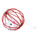Toy for cats plush mouse in a wire ball, plush, ø 6 cm