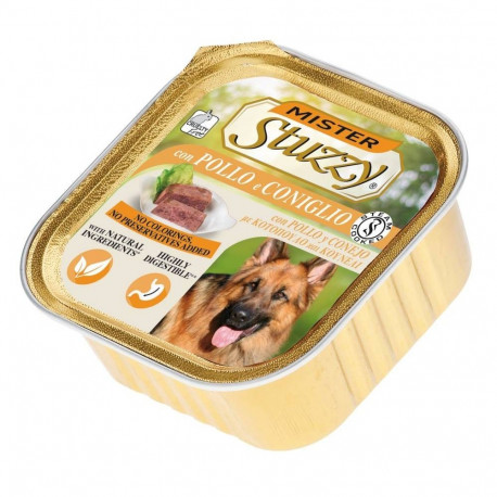 Visaverčio (šlapio) pašaro šuo 300gr. alu dėklas vištiena ir triušis, Stuzzy