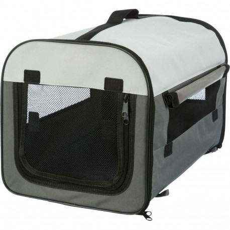 Mobile kennel, M: 55 × 65 × 80 cm, dark blue/light blue